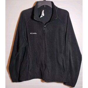 Columbia Sportswear Company Womens Full Zip Jacket Extra Large Black Zip Pockets